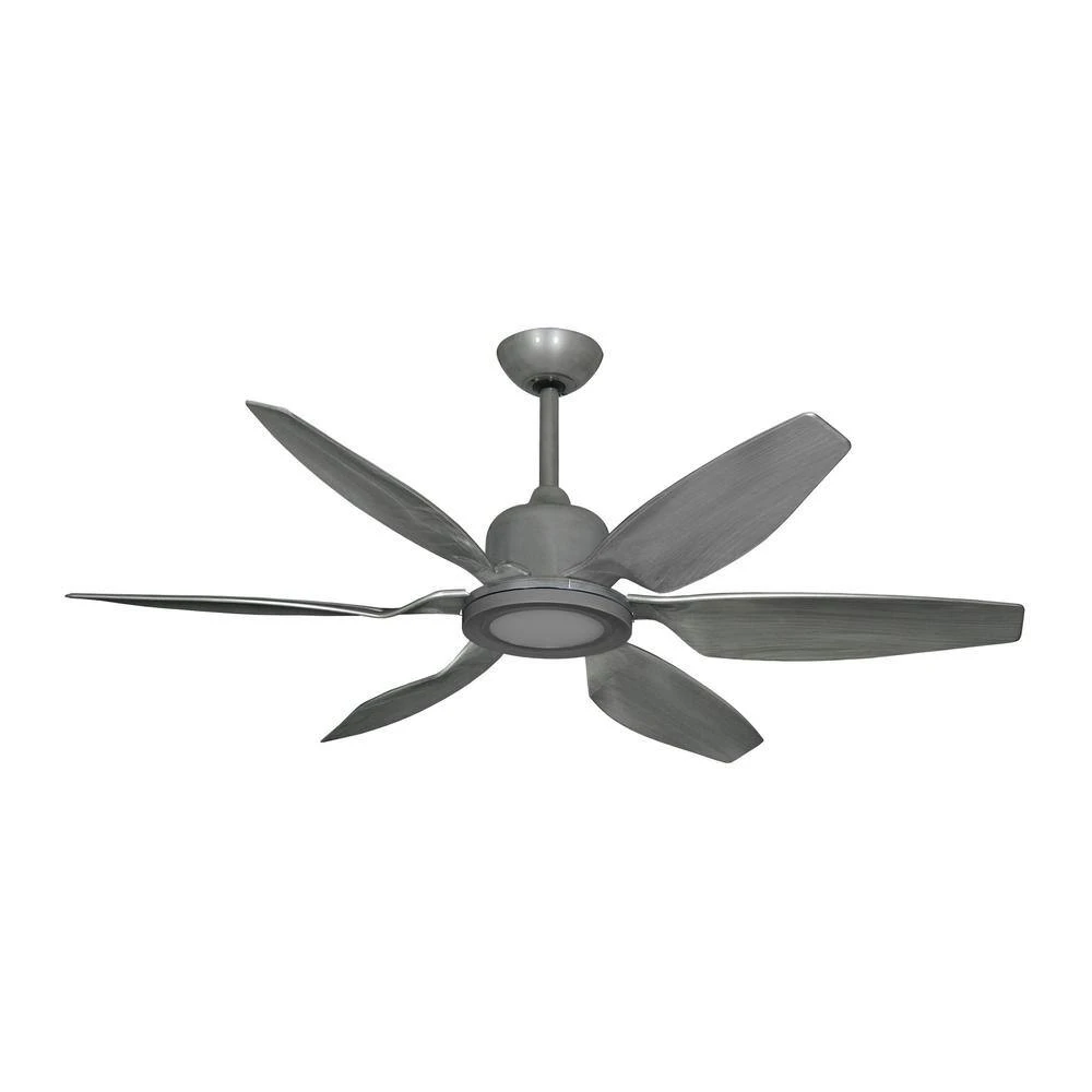 Titan II Wi-Fi 52 in. Resin Indoor/Outdoor Brushed Nickel Smart Ceiling Fan with Remote Control w/610 LED Light by TroposAir 4 Titan II Wi-Fi 52 in. Resin Indoor/Outdoor Brushed Nickel Smart Ceiling Fan with Remote Control w/610 LED Light by TroposAir - Image 2