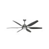 Titan II Wi-Fi 66 in. Integrated LED Indoor/Outdoor Brushed Nickel/ORB Smart Ceiling Fan with Remote Control by TroposAir 2 Titan II Wi-Fi 66 in. Integrated LED Indoor/Outdoor Brushed Nickel/ORB Smart Ceiling Fan with Remote Control by TroposAir -Philips Lighting Shop brushed nickel troposair ceiling fans with lights 88257 88275 36102 64 1000