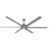 Titan II Wi-Fi 84 in. Indoor/Outdoor Brushed Nickel Smart Ceiling Fan and LED Light with Remote Control by TroposAir -Philips Lighting Shop brushed nickel troposair ceiling fans with lights 88257 88286 36102 64 1000