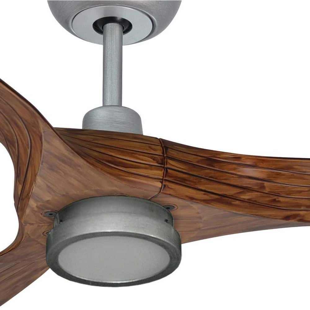 Solara 60 in. Indoor/Outdoor Brushed Nickel Ceiling Fan and LED Light with Remote Control by TroposAir 4 Solara 60 in. Indoor/Outdoor Brushed Nickel Ceiling Fan and LED Light with Remote Control by TroposAir - Image 2