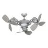 TriStar II 3 x 18 in. LED Brushed Nickel Triple Ceiling Fan and Light with Remote Control by TroposAir 1 TriStar II 3 x 18 in. LED Brushed Nickel Triple Ceiling Fan and Light with Remote Control by TroposAir -Philips Lighting Shop brushed nickel troposair ceiling fans with lights 88551 36202 64 1000
