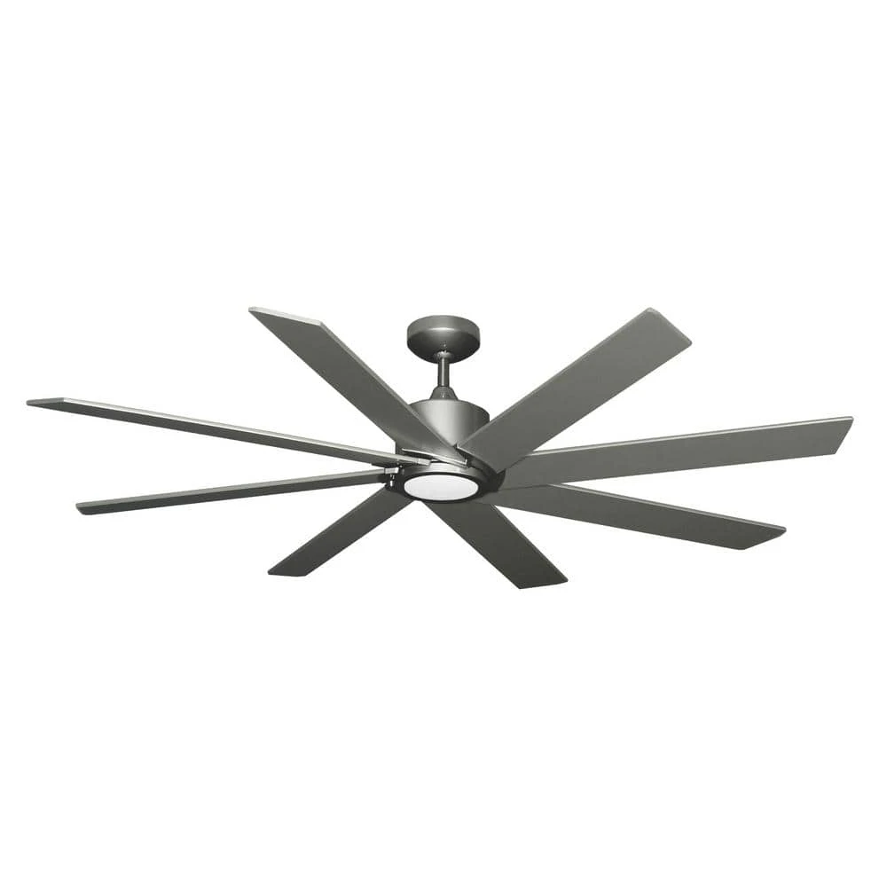 Northstar 60 in. LED Light Brushed Nickel BN-1 Ceiling Fan with Remote Control by TroposAir 4 Northstar 60 in. LED Light Brushed Nickel BN-1 Ceiling Fan with Remote Control by TroposAir - Image 2