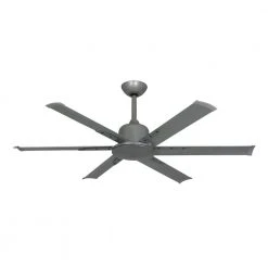 Titan II Wi-Fi 52 in. Indoor/Outdoor Brushed Nickel Smart Ceiling Fan with Remote Control by TroposAir