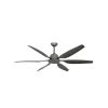 Titan II Wi-Fi 66 in. Indoor/Outdoor Brushed Nickel/ORB Smart Ceiling Fan with Remote Control by TroposAir -Philips Lighting Shop brushed nickel troposair ceiling fans without lights 88257 88275 64 1000