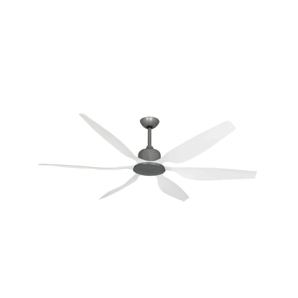 Titan II Wi-Fi 66 in. Indoor/Outdoor Brushed Nickel/PW Smart Ceiling Fan with Remote Control by TroposAir 3 Titan II Wi-Fi 66 in. Indoor/Outdoor Brushed Nickel/PW Smart Ceiling Fan with Remote Control by TroposAir