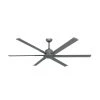 Titan II Wi-Fi 72 in. Indoor/Outdoor Brushed Nickel Smart Ceiling Fan with Remote Control by TroposAir -Philips Lighting Shop brushed nickel troposair ceiling fans without lights 88257 88285 64 1000