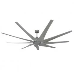 Liberator WiFi 82 in. Indoor/Outdoor Brushed Nickel Smart Ceiling Fan with Remote Control by TroposAir