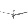 Ion WiFi 76 in. Indoor/Outdoor Brushed Nickel Smart Ceiling Fan with Remote Control by TroposAir