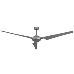Ion WiFi 76 in. Indoor/Outdoor Brushed Nickel Smart Ceiling Fan with Remote Control by TroposAir