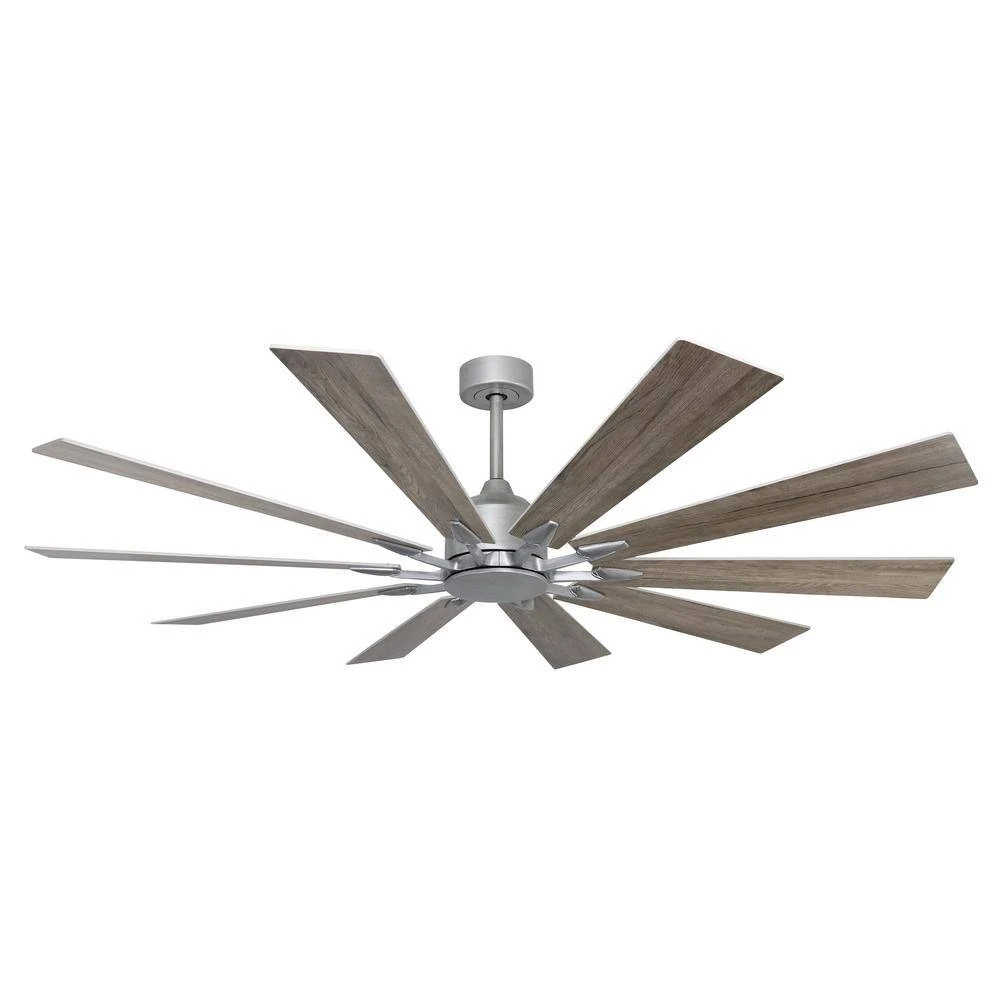 Fusion 66 in. Indoor/Outdoor Brushed Nickel Smart Ceiling Fan with Remote Control by TroposAir 4 Fusion 66 in. Indoor/Outdoor Brushed Nickel Smart Ceiling Fan with Remote Control by TroposAir - Image 2