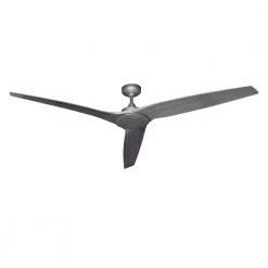 Evolution 72 in. Indoor/Outdoor Brushed Nickel Ceiling Fan with Remote Control by TroposAir