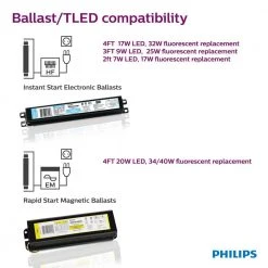 32W Equivalent 4 ft. Cool White Linear T8 Type A LED Tube Light Bulb by Philips -Philips Lighting Shop frosted philips led tube lights 472878 66 1000