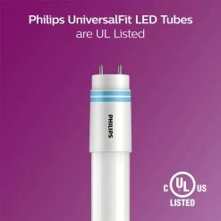 32W T8/40W T12 Equivalent 4 ft. Type A Linear Universal Fit Bright White LED Tube Light Bulb (3000K) (2-Pack) by Philips 20 32W T8/40W T12 Equivalent 4 ft. Type A Linear Universal Fit Bright White LED Tube Light Bulb (3000K) (2-Pack) by Philips -Philips Lighting Shop frosted philips led tube lights 539148 1d 1000