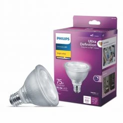 75-Watt Equivalent PAR30s Ultra Definition Dimmable High Output E26 LED Light Bulb Bright White 3000K (1-Pack) by Philips 15 75-Watt Equivalent PAR30s Ultra Definition Dimmable High Output E26 LED Light Bulb Bright White 3000K (1-Pack) by Philips -Philips Lighting Shop glass philips led light bulbs 575968 c3 1000