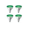 90-Watt Equivalent PAR38 LED Flood Green (4-Pack) by Philips -Philips Lighting Shop green philips colored light bulbs 469098 64 1000 1