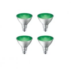 90-Watt Equivalent PAR38 LED Flood Green (4-Pack) by Philips