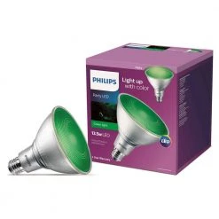 90-Watt Equivalent PAR 38 LED Flood Green by Philips -Philips Lighting Shop green philips colored light bulbs 469098 c3 1000