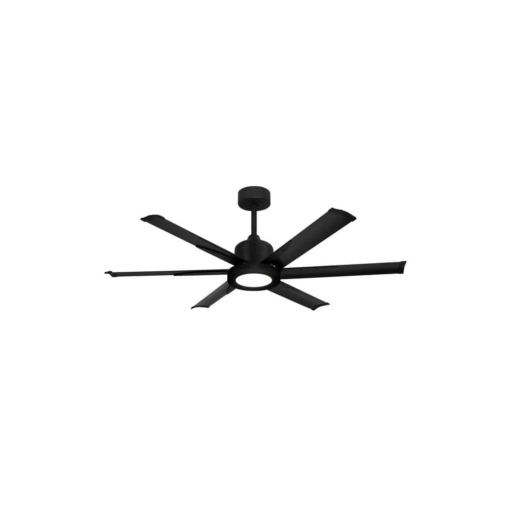 Titan II Wifi 52 in. Integrated LED Indoor/Outdoor Matte Black Smart Ceiling Fan with Remote Control by TroposAir 3 Titan II Wifi 52 in. Integrated LED Indoor/Outdoor Matte Black Smart Ceiling Fan with Remote Control by TroposAir