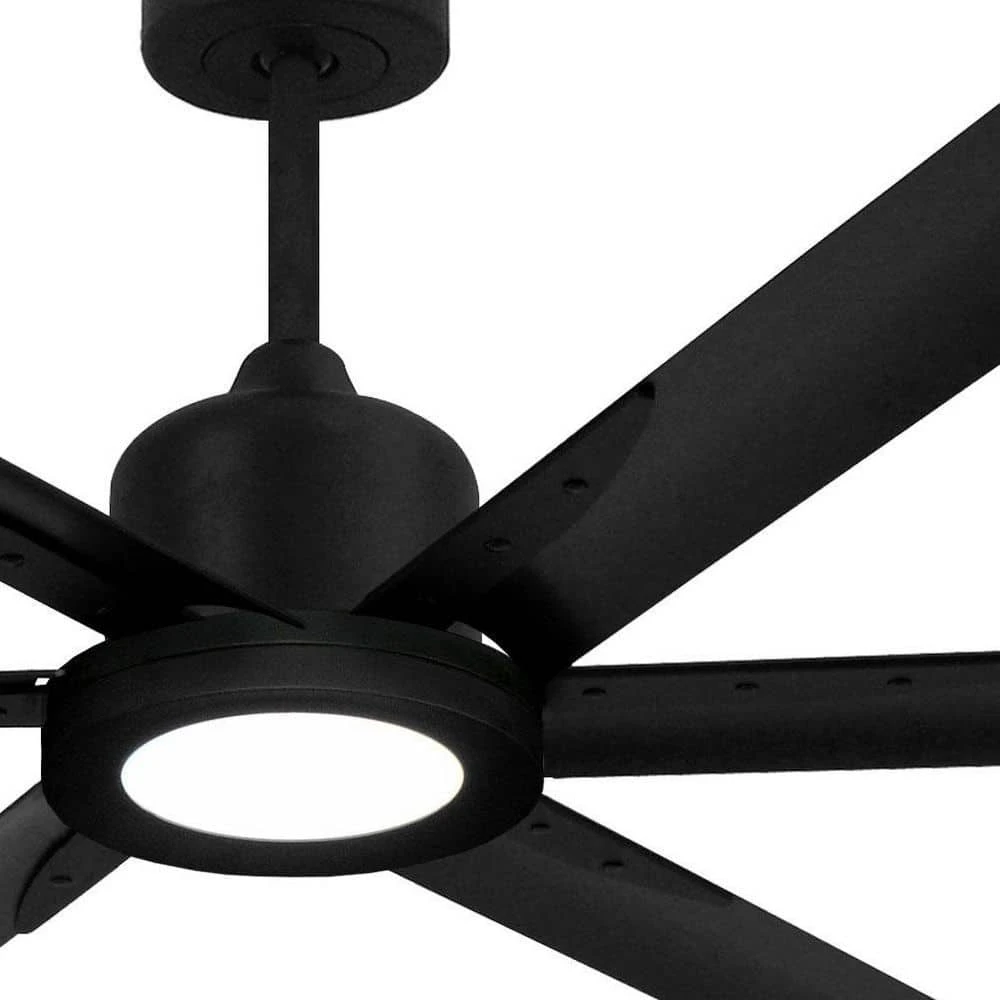 Titan II Wifi 84 in. Integrated LED Indoor/Outdoor Matte Black Smart Ceiling Fan with Remote Control by TroposAir 4 Titan II Wifi 84 in. Integrated LED Indoor/Outdoor Matte Black Smart Ceiling Fan with Remote Control by TroposAir - Image 2