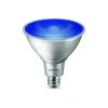 90-Watt Equivalent PAR 38 LED Flood in Blue by Philips -Philips Lighting Shop n a philips colored light bulbs 568261 64 1000