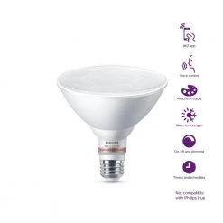 Color and Tunable White PAR38 120W Equivalent Dimmable Smart Wi-Fi WiZ Connected LED Light Bulb by Philips -Philips Lighting Shop n a philips led light bulbs 562496 44 1000