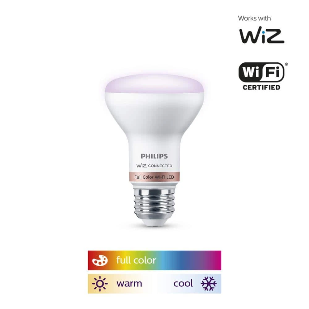 Color and Tunable White R20 45W Equivalent Dimmable Smart Wi-Fi WiZ Connected LED Light Bulb by Philips 6 Color and Tunable White R20 45W Equivalent Dimmable Smart Wi-Fi WiZ Connected LED Light Bulb by Philips - Image 4