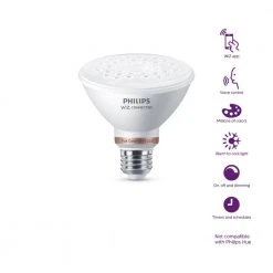 Color and Tunable White PAR30S 75W Equivalent Dimmable Smart Wi-Fi WiZ Connected LED Light Bulb by Philips -Philips Lighting Shop n a philips led light bulbs 567149 66 1000