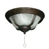 190 Cabo Night Bowl Oil Rubbed Bronze Ceiling Fan Light by TroposAir