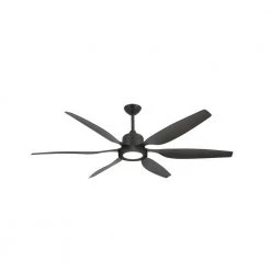 Titan II Wi-Fi 66 in. Indoor/Outdoor Oil Rubbed Bronze Smart Ceiling Fan and LED Light with Remote Control by TroposAir