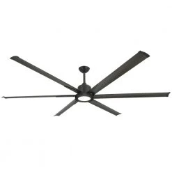 Titan II Wi-Fi 84 in. Indoor/Outdoor Oil Rubbed Bronze Smart Ceiling Fan and LED Light with Remote Control by TroposAir