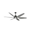 Titan II Wi-Fi 66 in. Integrated LED Indoor/Outdoor Oil Rubbed Bronze/BN Smart Ceiling Fan with Remote Control by TroposAir -Philips Lighting Shop oil rubbed bronze troposair ceiling fans with lights 88256 88284 36101 64 1000