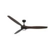 Solara 60 in. LED Indoor/Outdoor Oil Rubbed Bronze Smart Ceiling Fan with Light with Remote Control plus WiFi by TroposAir -Philips Lighting Shop oil rubbed bronze troposair ceiling fans with lights 88483 36301 64 1000