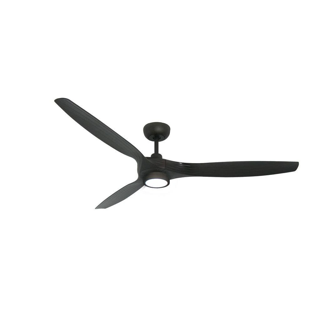 Solara 60 in. LED Indoor/Outdoor Oil Rubbed Bronze Smart Ceiling Fan with Light with Remote Control plus WiFi by TroposAir 4 Solara 60 in. LED Indoor/Outdoor Oil Rubbed Bronze Smart Ceiling Fan with Light with Remote Control plus WiFi by TroposAir - Image 2
