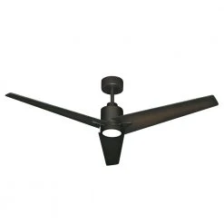 Reveal Wi-Fi 52 in. Integrated LED Indoor/Outdoor Oil Rubbed Bronze Ceiling Fan with Light with Remote Control by TroposAir