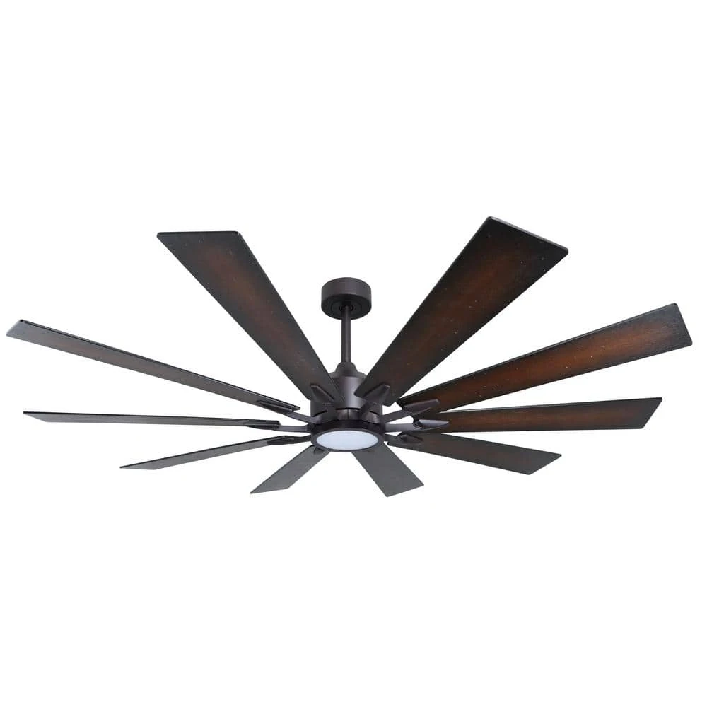 Fusion 66 in. Integrated LED Indoor/Outdoor Oil Rubbed Bronze Smart Ceiling Fan with Light and Remote Control by TroposAir 3 Fusion 66 in. Integrated LED Indoor/Outdoor Oil Rubbed Bronze Smart Ceiling Fan with Light and Remote Control by TroposAir