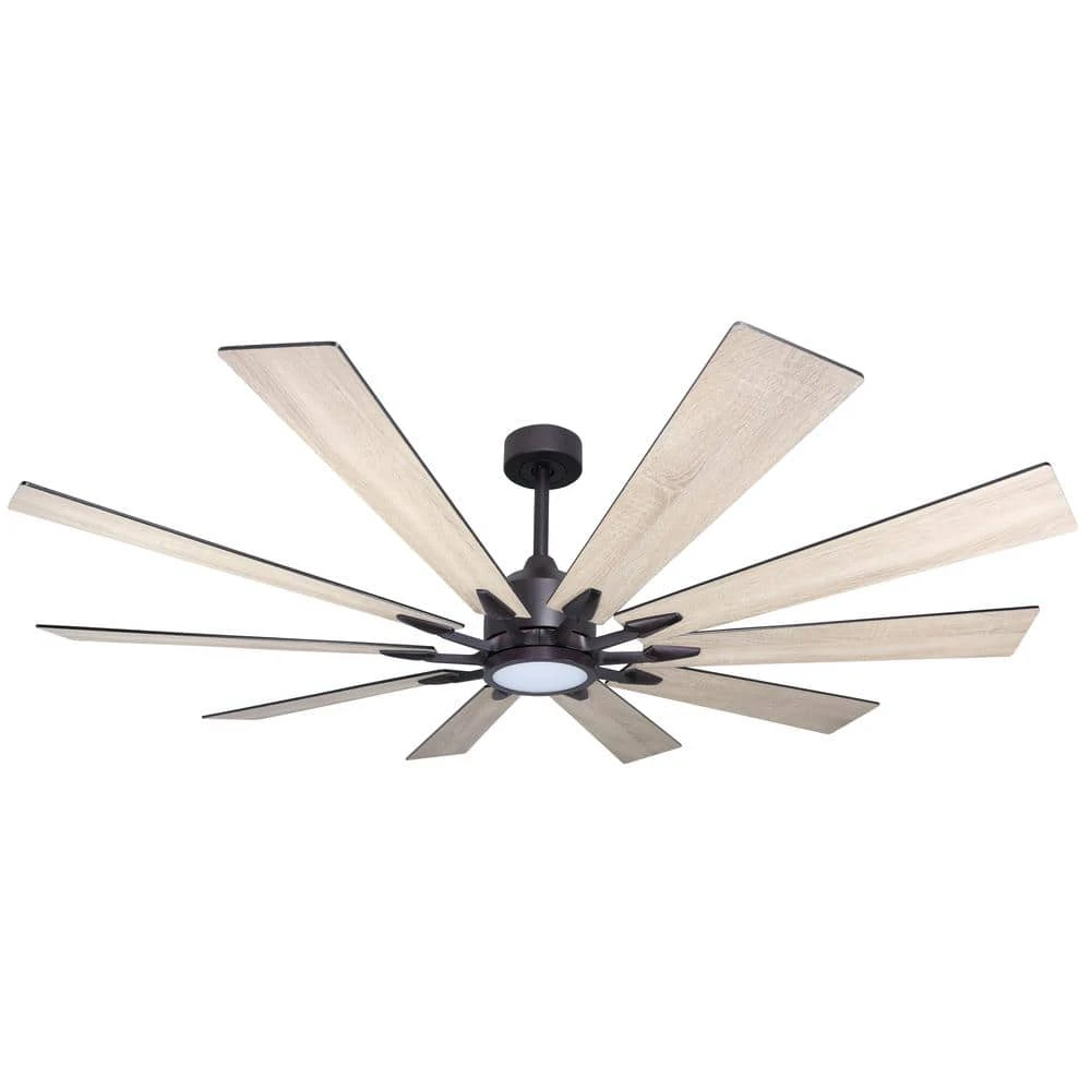 Fusion 66 in. Integrated LED Indoor/Outdoor Oil Rubbed Bronze Smart Ceiling Fan with Light and Remote Control by TroposAir 4 Fusion 66 in. Integrated LED Indoor/Outdoor Oil Rubbed Bronze Smart Ceiling Fan with Light and Remote Control by TroposAir - Image 2