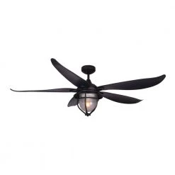 St. Augustine 59 in. Indoor/Outdoor Oil Rubbed Bronze Ceiling Fan with Light by TroposAir
