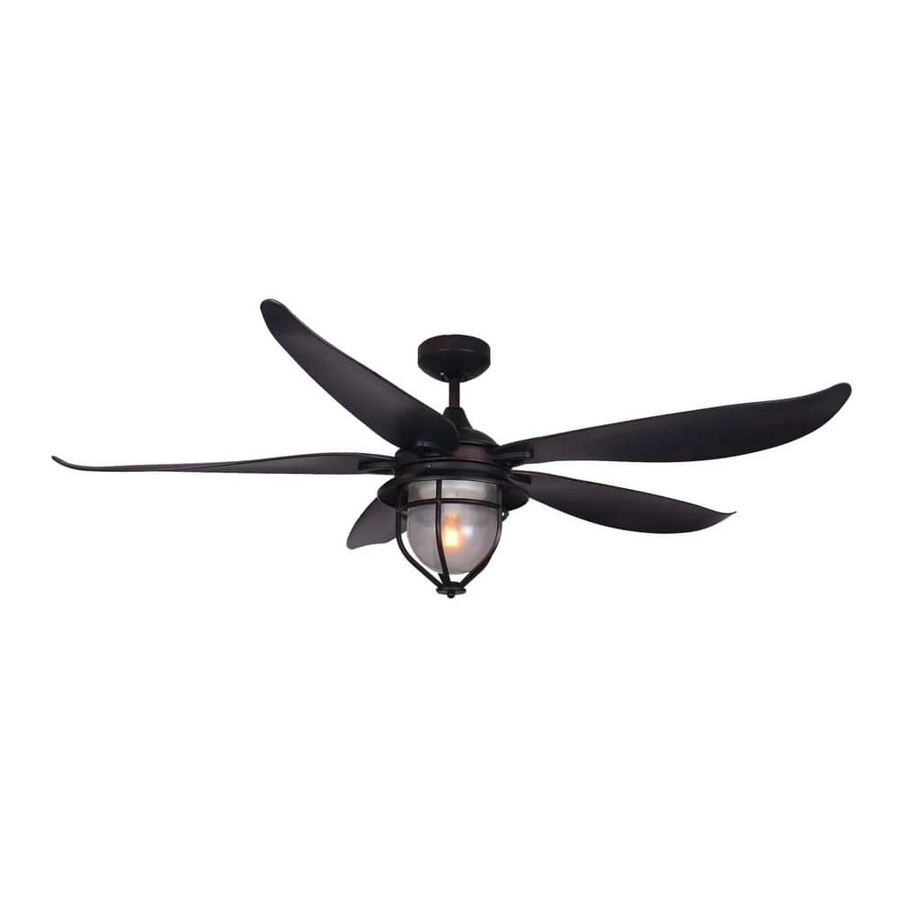 St. Augustine 59 in. Indoor/Outdoor Oil Rubbed Bronze Ceiling Fan with Light by TroposAir 4 St. Augustine 59 in. Indoor/Outdoor Oil Rubbed Bronze Ceiling Fan with Light by TroposAir - Image 2