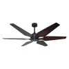Optum 60 in. Indoor/Outdoor Oil Rubbed Bronze Smart Ceiling Fan with Remote Control by TroposAir 1 Optum 60 in. Indoor/Outdoor Oil Rubbed Bronze Smart Ceiling Fan with Remote Control by TroposAir -Philips Lighting Shop oil rubbed bronze troposair ceiling fans without lights 88561 64 1000