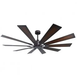 Fusion 66 in. Indoor/Outdoor Oil Rubbed Bronze Smart Ceiling Fan with Remote Control by TroposAir