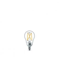 60-Watt Equivalent A15 Dimmable Candelabra Base LED Light Bulb Soft White with Warm Glow Dimming Effect (4-Pack) by Philips -Philips Lighting Shop philips edison bulbs 548999 c3 1000 2