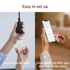 Soft White A19 LED 40W Equivalent Dimmable Smart Wi-Fi Wiz Connected Wireless Light Bulb by Philips 13 Soft White A19 LED 40W Equivalent Dimmable Smart Wi-Fi Wiz Connected Wireless Light Bulb by Philips -Philips Lighting Shop philips edison bulbs 555516 a0 1000