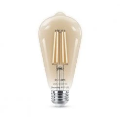 Soft White ST19 LED 40W Equivalent Dimmable Smart Wi-Fi Wiz Connected Wireless Light Bulb by Philips