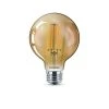 40-Watt Equivalent G25 Dimmable Vintage Glass Edison LED Globe Light Bulb Amber Warm White (2000K) (1-Bulb) by Philips