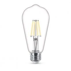 40-Watt Equivalent ST19 Clear Glass Dimmable E26 Vintage Edison LED Light Bulb Soft White 2700K (2-Pack) by Philips