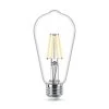 40-Watt Equivalent ST19 Clear Glass Dimmable E26 Vintage Edison LED Light Bulb Daylight 5000K (2-Pack) by Philips