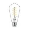 60-Watt Equivalent ST19 Spiral Filament Glass Dimmable E26 Vintage Edison LED Light Bulb Bright White 3000K (1-Pack) by Philips -Philips Lighting Shop philips edison bulbs 565820 64 1000