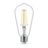 75-Watt Equivalent ST19 Clear Glass Dimmable E26 Vintage Edison LED Light Bulb Daylight 5000K (4-Pack) by Philips -Philips Lighting Shop philips edison bulbs 566430 64 1000