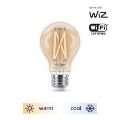 Tunable White A19 60W Equivalent Dimmable Smart Wi-Fi WiZ Connected Vintage Edison LED Light Bulb by Philips -Philips Lighting Shop philips edison bulbs 567164 1f 1000