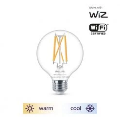 Tunable White G25 60W Equivalent Dimmable Smart Wi-Fi WiZ Connected Vintage Edison LED Light Bulb by Philips -Philips Lighting Shop philips edison bulbs 567214 1f 1000